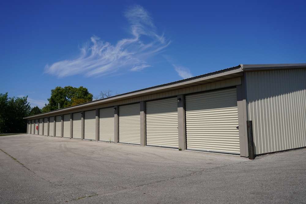 Tan,Storage,Units,Holding,The,Owner's,Property.
