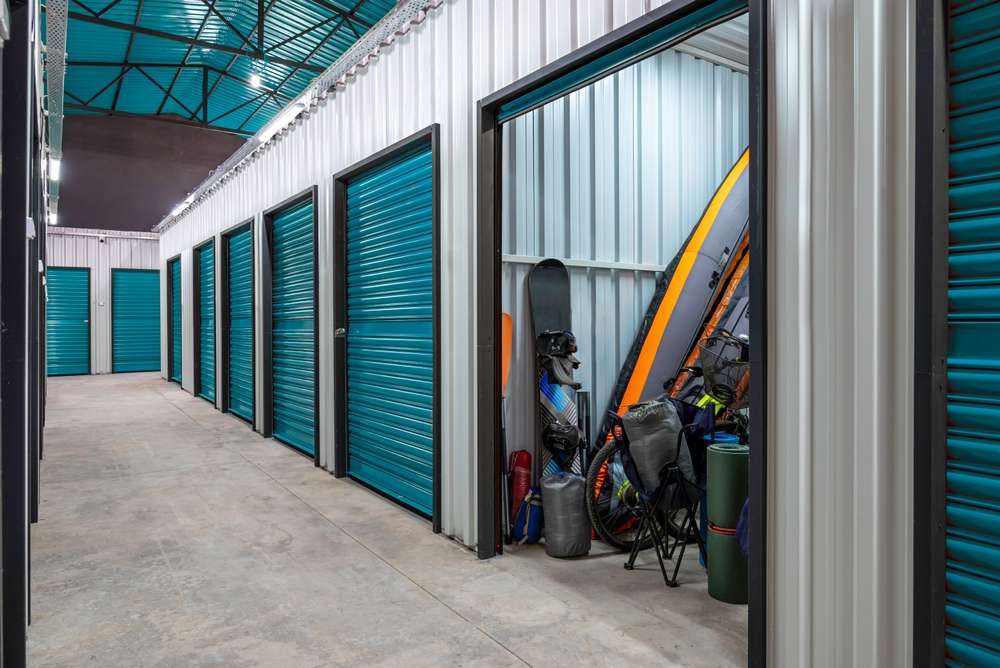 Outdoors,Activity,Items,Seen,Through,The,Open,Door