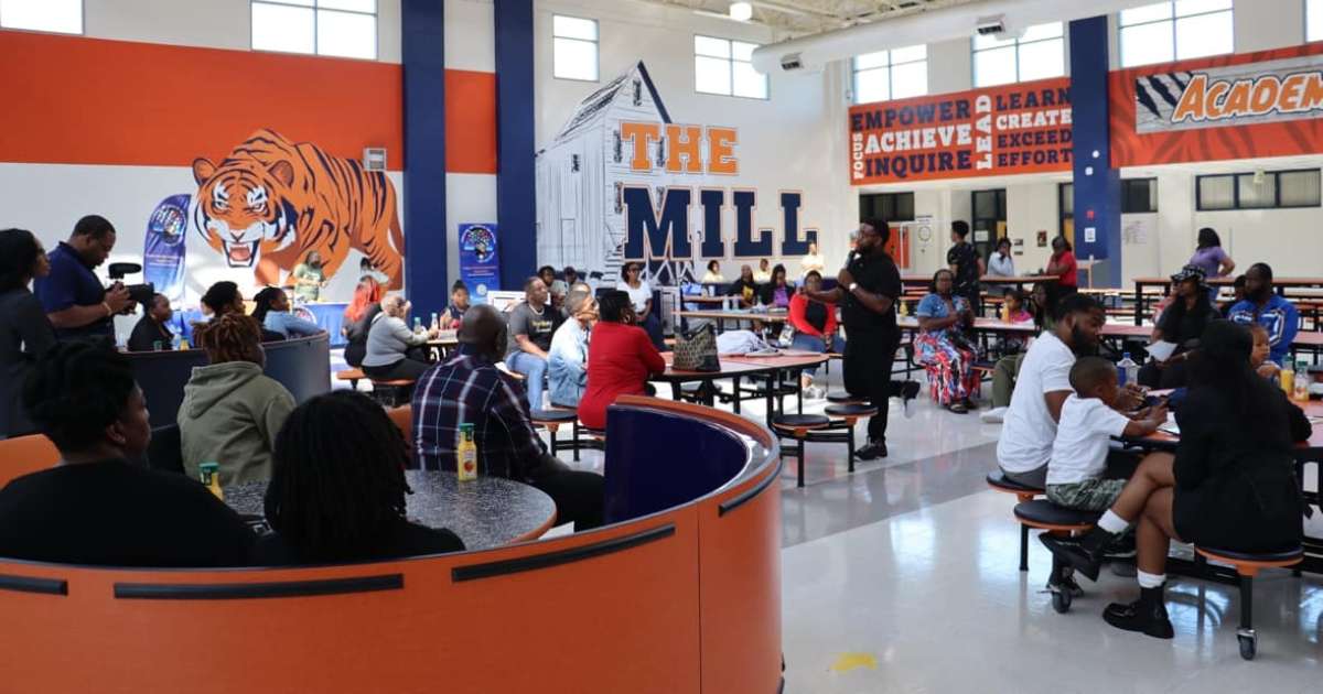 An assembly at the Clayton County Public School System