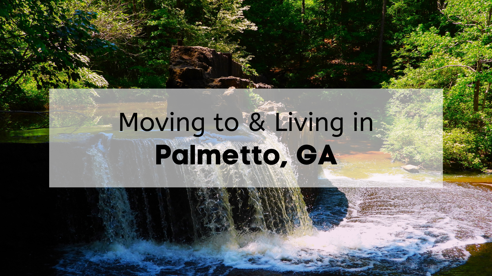 Moving to and Living in Palmetto GA