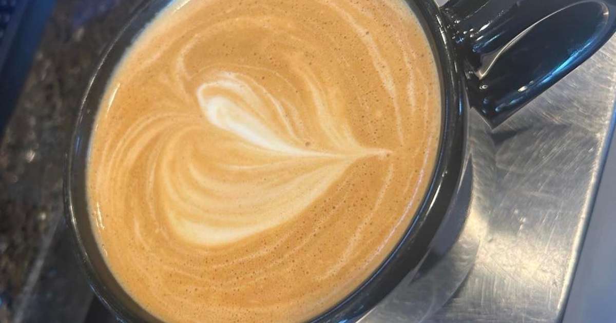 A coffee from Black Rose Cafe