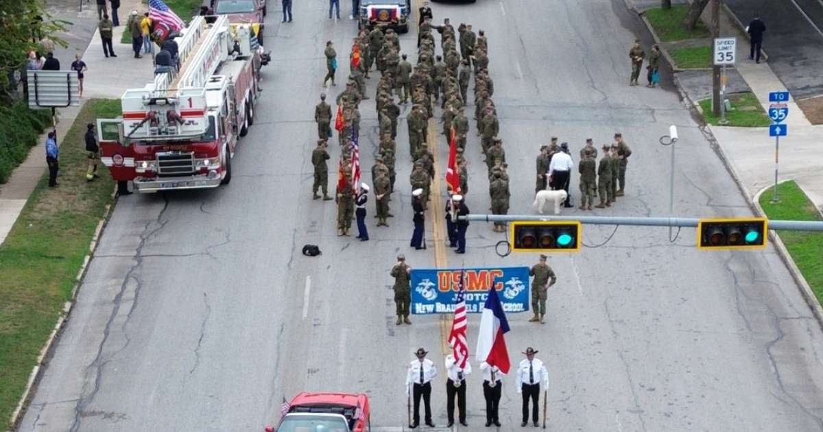 A parade in New Braunfels