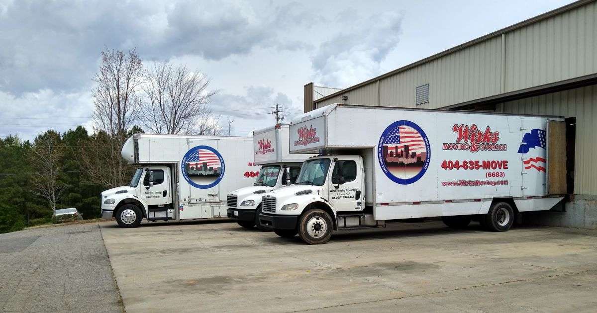Wirks Moving & Storage branded moving trucks