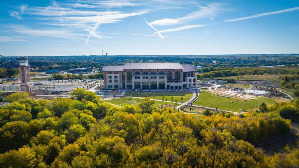 The university of north texas on a sunny day in frisco tx