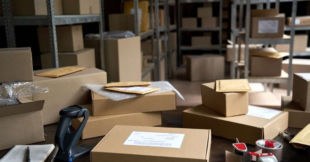 Packing supplies during an Atlanta to Lakeland-Winter Haven move