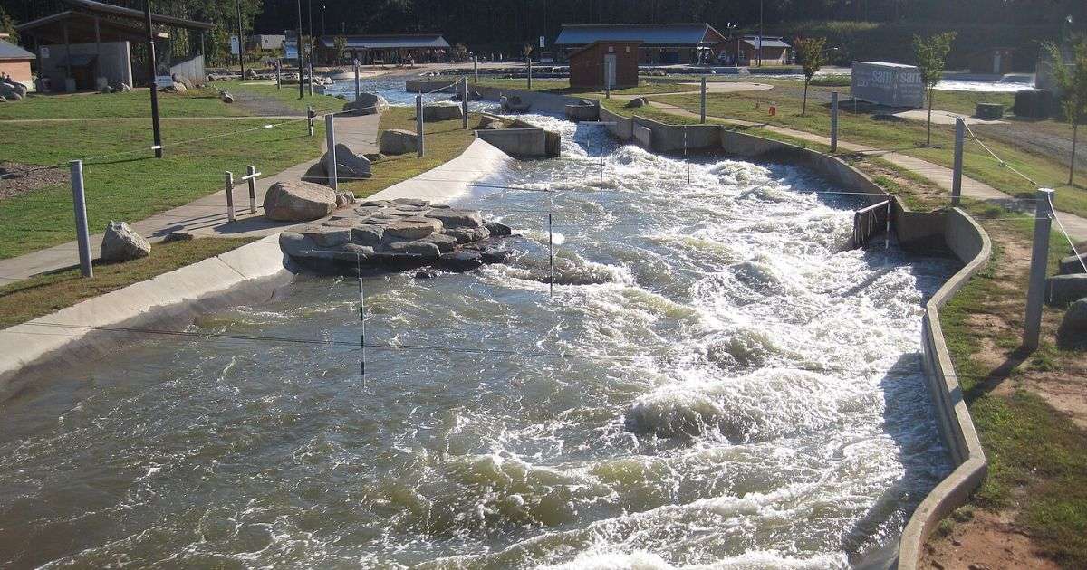 Competition channel at the U.S. National Whitewater Center in Charlotte NC