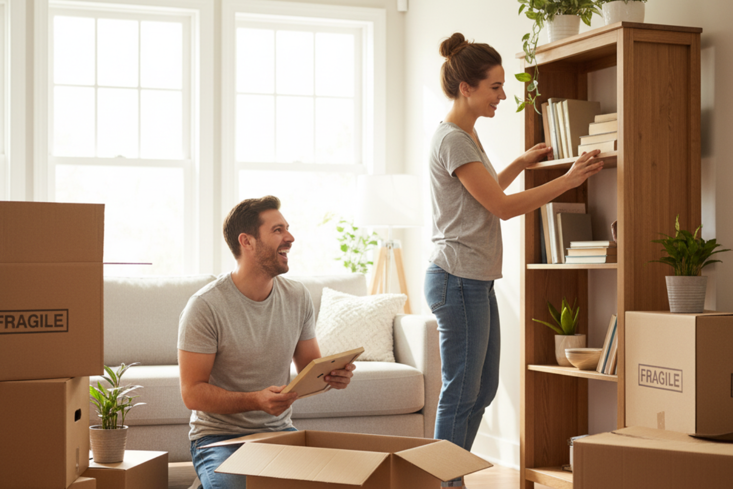 unpack after moving